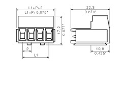 Вилочный разъем с винтовым соединением SLAS 8B SN OR (1571840000)