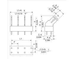 Клемма печатной платы PCF 7.50/02/135 3.5SN OR BX (9511970000)