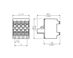 Розеточный разъем с пружинным соединением BLDF 5.08/07/180 SN BK BX (1000910000)