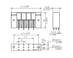 Вилочный разъем, соединение под пайку SU 10.16HP/03/180SF 3.5AG BK BX (1850890000)