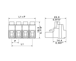 Розеточный разъем с винтовым соединением BLZ 7.62HP/05/180 SN OR BX (1980510000)