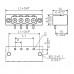 Вилочный разъем, соединение под пайку SL-SMT 5.08HC/14/90F 3.2SN BK BX (1837750000)