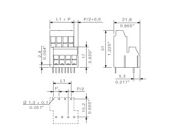 Клемма печатной платы LL2N 5.08/48/90 3.2SN OR BX (1977680000)