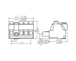 Розеточный разъем с винтовым соединением BUZ 10.16IT/03/180MF2 AG BK BX (1156610000)