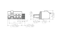 Розеточный разъем с пружинным соединением BVF 7.62HP/03/180MF2 BCF/06R SN BK BX (1157120000)