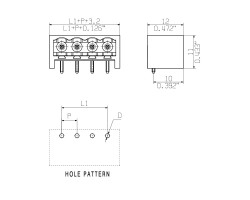 Вилочный разъем, соединение под пайку SL-SMT 5.08HC/08/270GH 3.2SN BK BX (1877450000)