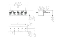 Штекерный соединитель печатной платы BLL 7.62HP/05/180 3.2SN BK BX (1122100000)