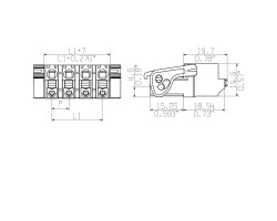 Вилочный разъем с пружинным соединением SLF 7.62HP/03/180LR SN BK BX (1043760000)