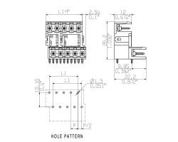 Вилочный разъем, соединение под пайку SLD 5.08V/46/90 3.2 SN OR BX (1725380000)