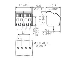 Клемма печатной платы LM 3.50/10/135 3.2SN OR BX (1845280000)