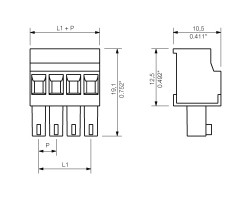 Розеточный разъем с винтовым соединением BCZ 3.81/09/90 SN OR BX (1939900000)