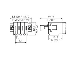 Розеточный разъем BLIDCB 3.50/04/-F SN BK BX (1770760000)