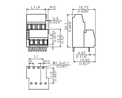 Клемма печатной платы LM2N 3.50/42/90 3.2SN OR BX (1703890000)