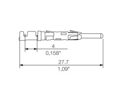 Обжимной контакт CS1,6E26-24 SN I1,4 (1421600000)