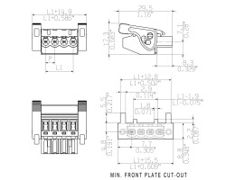 Розеточный разъем с винтовым соединением BLZP 5.08HC/16/90LR SN BK BX (1068510000)