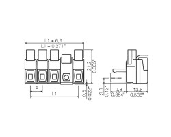 Розеточный разъем с винтовым соединением BLZ 7.62IT/04/180MF4 SN BK BX (1173530000)