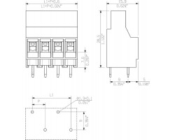 Клемма печатной платы LL 6.35/07/90V 5.0SN BK BX (1356890000)