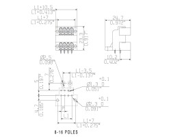 Вилочный разъем, соединение под пайку SLD 3.50/14/90F 3.2SN OR BX (1633860000)