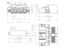 Вилочный разъем с пружинным соединением SVF 7.62HP/03/180SFMF2 SN BK BX (1427230000)