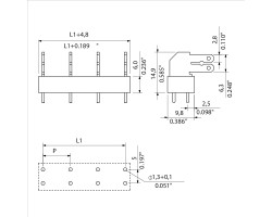 Клемма печатной платы PCF 10.00/09/90 3.5SN OR BX (9511770000)