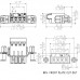 Розеточный разъем с винтовым соединением BLT 5.08HC/09/180DF SN OR BX (1353220000)