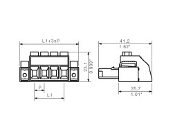 Розеточный разъем с винтовым соединением BVZ 7.62HP/04/180F SN BK BX (1930070000)