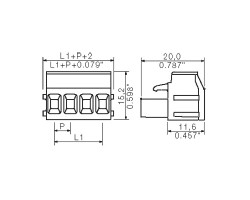 Розеточный разъем с винтовым соединением BLA 18B SN OR (1357660000)