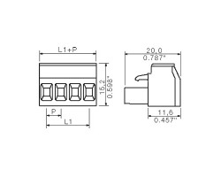 Розеточный разъем с винтовым соединением BLA 19 SN OR (1283460000)