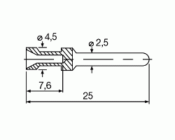 Обжимной контакт HDC-C-HE-SM0.5AU (1651420000)