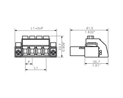 Вилочный разъем с винтовым соединением SVZ 7.62HP/04/180SFI SN BK BX (1932200000)