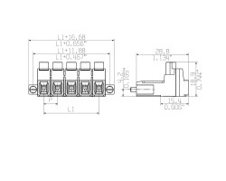 Вилочный разъем с винтовым соединением SLZ 7.62HP/02/180F SN BK BX (1043430000)