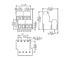 Клемма печатной платы LM2N 5.08/46/90 3.5SN OR BX (1769060000)