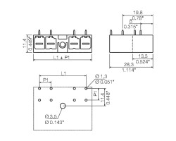 Вилочный разъем, соединение под пайку SV 7.62IT/03/270MF3 3.5SN BK BX (1156510000)