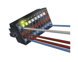 Розеточный разъем с пружинным соединением BL-I/O 3.50/30LR PNP LED SN BK BX (1000570000)