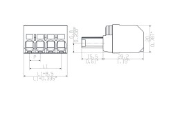 Розеточный разъем с пружинным соединением BVF 7.62HP/07/180 SN BK BX (1190570000)