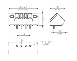 Вилочный разъем, соединение под пайку SC 3.81/12/135F 3.2SN OR BX (1976840000)