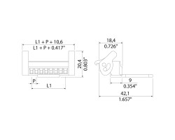 Розеточный разъем с винтовым соединением BCZ 3.81/13/180LRZE SN OR BX (1236880000)