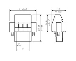 Розеточный разъем с винтовым соединением BL 3.50/06/270F SN BK BX (1640200000)