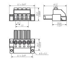 Розеточный разъем с винтовым соединением BVZ 7.62HP/02/180FC SN BK BX (1929630000)