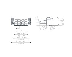 Розеточный разъем с пружинным соединением 7.62HP/06/180F SN BK BX (1060490000)