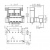 Вилочный разъем, соединение под пайку SLDV-THR 5.00/20/180F 3.2SN BK BX (1881340000)