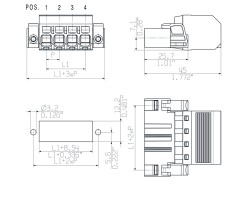 Вилочный разъем с пружинным соединением SVF 7.62HP/02/180F SN BK BX (1060900000)