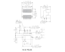 Вилочный разъем, соединение под пайку SLD 3.50/18/90F 3.2SN OR BX (1633880000)