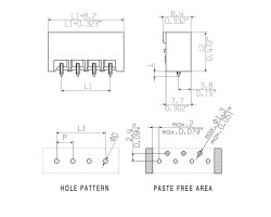 Вилочный разъем, соединение под пайку SL-SMT 5.08HC/03/180G 1.5 SN BK RL (1775934001)