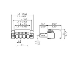 Розеточный разъем с пружинным соединением BVF 7.62HP/07/180SF SN BK BX (1190590000)