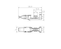 Обжимной контакт DFFC 0.5-1.0 SN E (1567060000)