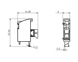 Клемма печатной платы LHZ-SMT L 1.5SN BK RL (2418580000)