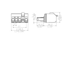 Розеточный разъем с пружинным соединением BVF 7.62HP/05/180MF4 SN BK BX (1060610000)