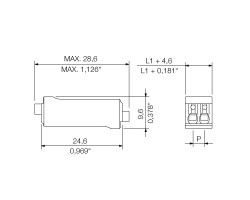 Клемма печатной платы LSF-DK 3.50/02/180 SN BK BX (1934660000)