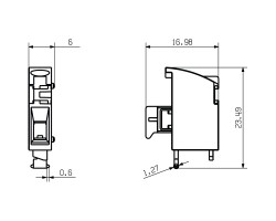 Клемма печатной платы LHZ-SMT R 1.5SN BK RL (2418590000)